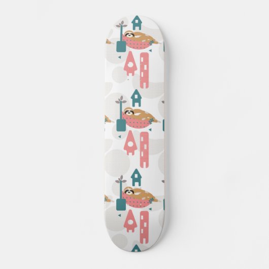 Sloth Skateboard Girls Skate Deck (Vorderseite)