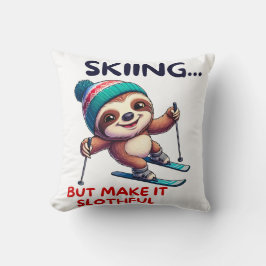 Sloth Ski Wintersport Kissen