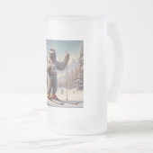 Sloth Skiing Mattglas Bierglas (VorderseiteRechts)