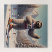 Sloth Skiing Puzzle (Horizontal)