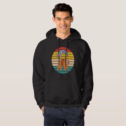 Sloth Sky Diving Hoodie (Vorne ganz)