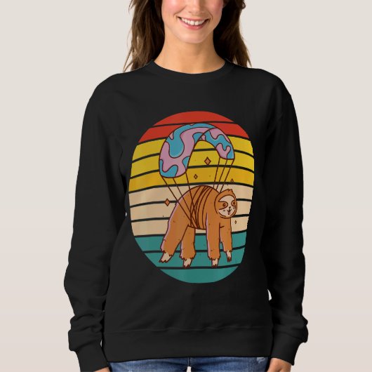 Sloth Sky Diving Sweatshirt (Vorderseite)