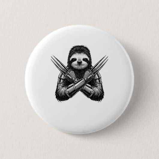Sloth Slotherine Halloween Button (Vorderseite)