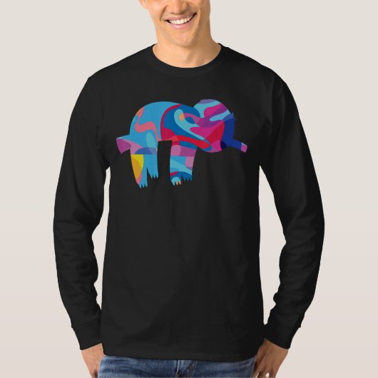 Sloth Slothes farbenfrohe Grafik T-Shirt (Vorderseite)