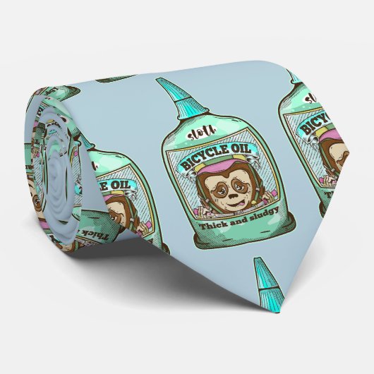 Sloth Slow Fahrradöl Krawatte (Gerollt)