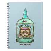 Sloth Slow Fahrradöl Notizblock (Vorderseite)