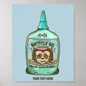 Sloth Slow Fahrradöl Poster (Vorne)