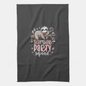 Sloth Slumber Party Squad Kids Girls Sleepover T-S Geschirrtuch (Vertikal)