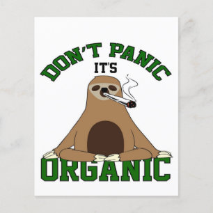 Sloth Smoking Weed Sloth Flyer