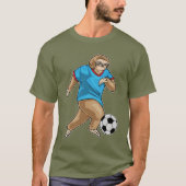 Sloth Soccer player Soccer T-Shirt (Vorderseite)