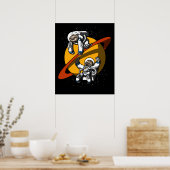 Sloth Space Astronaut Funny Cosmic Animes Poster (Küche)
