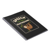 Sloth Speech Therapist Speech Therapy Pathology T- Notizblock (Rechte Seite)