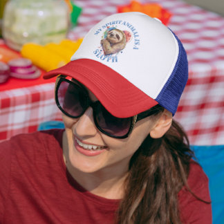 Sloth Spirit Animal Sloth-Lover Trucker Hat Truckerkappe
