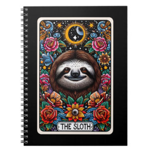 Sloth Spirit Tarot Card Notebook Notizblock