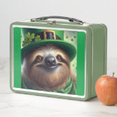 Sloth St Paddys Day Metall Brotdose (Beispiel)
