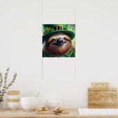 Sloth St Paddys Day Poster (Küche)