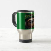 Sloth St Paddys Day Reisebecher (Vorderseite Links)