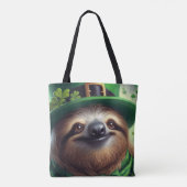 Sloth St Paddys Day Tasche (Rückseite)