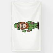Sloth St Patrick's Day Irish Lucky Banner (Vertikal)