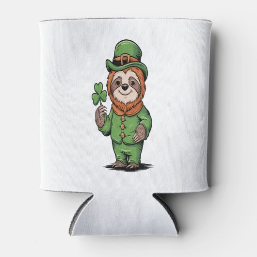 Sloth St Patrick's Day Irish Lucky Dosenkühler (Vorderseite)