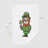 Sloth St Patrick's Day Irish Lucky Golfhandtuch (Insitu)