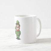 Sloth St Patrick's Day Irish Lucky Kaffeetasse (VorderseiteRechts)
