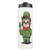Sloth St Patrick's Day Irish Lucky Thermosbecher (Vorderseite)