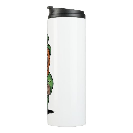 Sloth St Patrick's Day Irish Lucky Thermosbecher (Nach rechts gedreht)