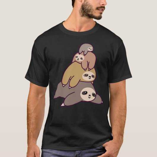 Sloth Stack T-Shirt (Vorderseite)