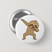 Sloth-Sticker Button (Vorne & Hinten)