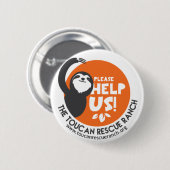 Sloth-StützAbzeichen Button (Vorne & Hinten)