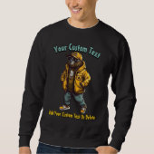 Sloth Stylish Animal Mode Sweatshirt (Vorderseite)