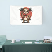 Sloth Summer Beach Rocking Banner (Messeveranstaltung)