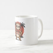 Sloth Summer Beach Rocking Kaffeetasse (VorderseiteRechts)