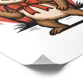 Sloth Summer Beach Rocking Poster (Ecke)