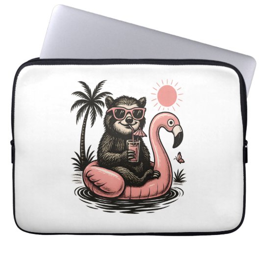 Sloth Summer Vibes Laptopschutzhülle (Vorderseite)