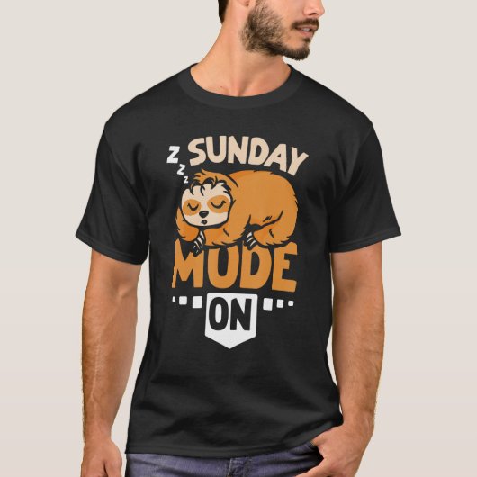 Sloth Sunday Modus on T-Shirt (Vorderseite)