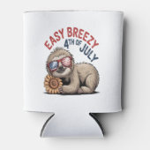 Sloth Sunflower 4. Juli Dosenkühler (Vorderseite)