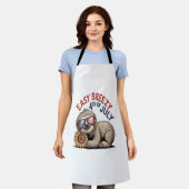 Sloth Sunflower 4. Juli Schürze (Getragen)