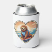 Sloth Surfing Dosenkühler (Kanne Vorderseite)