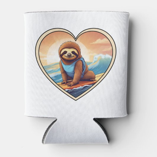 Sloth Surfing Dosenkühler (Vorderseite)
