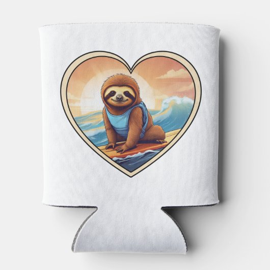 Sloth Surfing Dosenkühler (Rückseite)