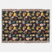 Sloth-süßes Leckerei-Muster Decke (Vorderseite)