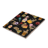 Sloth-süßes Leckerei-Muster Fliese (Seite)