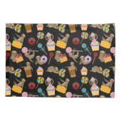 Sloth-süßes Leckerei-Muster Kissenbezug (Rückseite-Links)