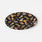 Sloth-süßes Leckerei-Muster Pappteller (Schrägansicht)