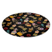 Sloth-süßes Leckerei-Muster Schneidebrett (Ecke)