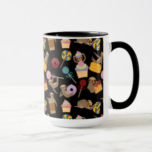 Sloth-süßes Leckerei-Muster Tasse