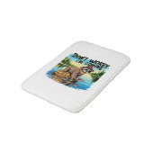 Sloth T-Shirt- Don't Worry I'm Coming Badematte (Schrägansicht)