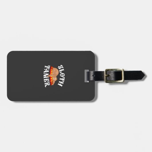 Sloth Tamer Circus Carnival Costume Lazy Sloths T- Gepäckanhänger (Vorderseite horizontal)